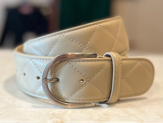 Quilted Leather Belt
