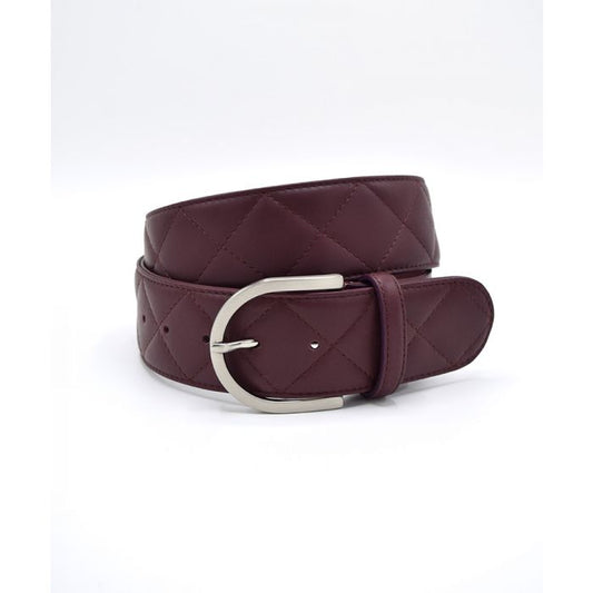 The Tailored Sportsman Quilted C Leather Belt